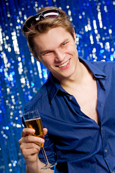 Man with champagne - Photo, image