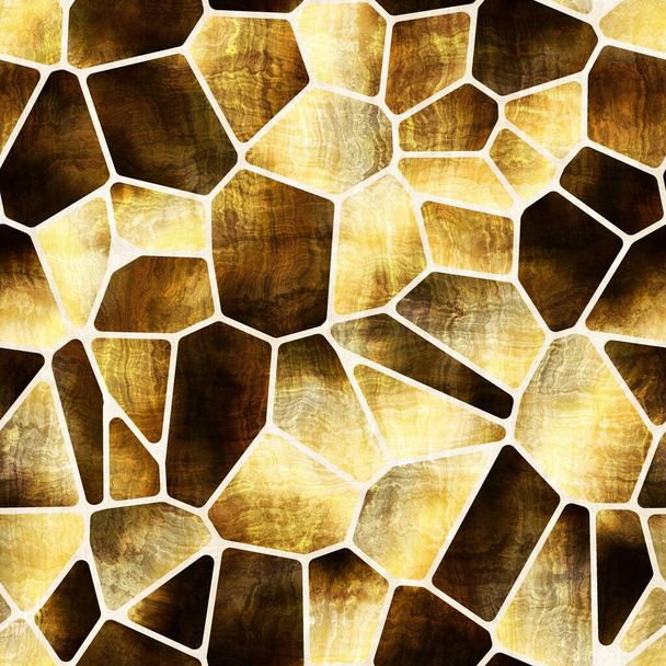 Forma de azulejo geométrico sin costura collage patrón de superficie - Foto, Imagen