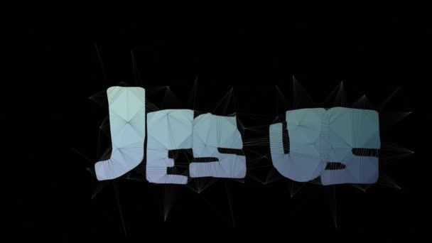 Jesus Wept Text Warping Tessellated Looping Grid Tekst Morph - Video