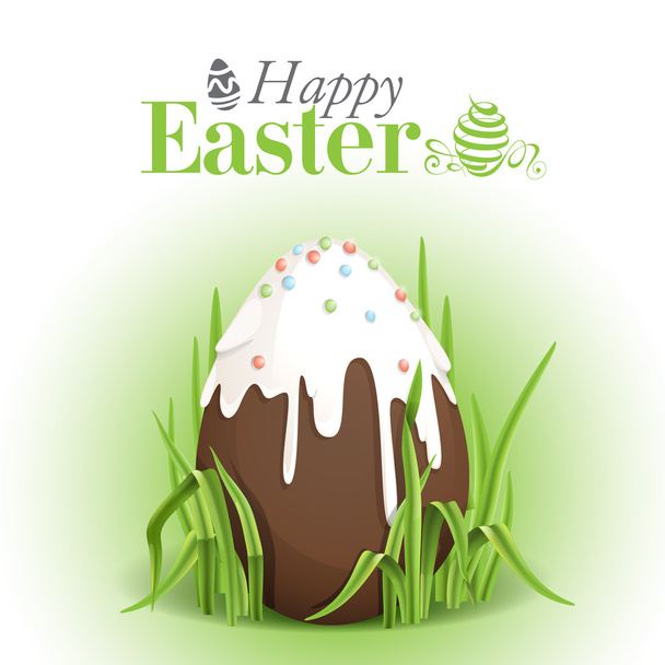 Chocolate Easter Egg. - Vektori, kuva