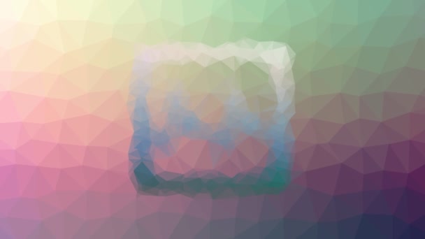 grafici dissolvenza tecno tessellato loop poligoni animati - Filmati, video
