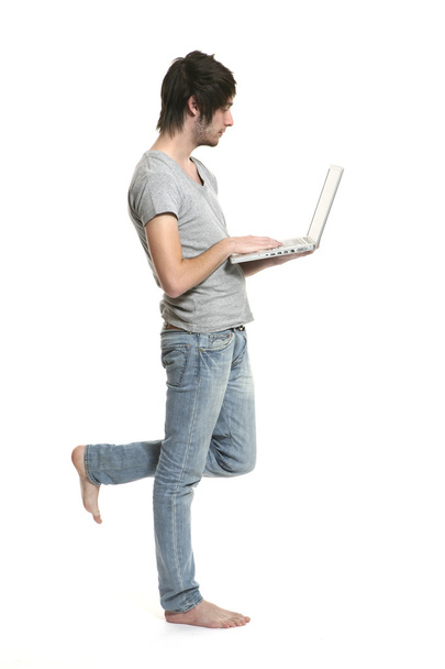 Man with laptop - Zdjęcie, obraz
