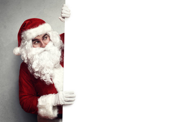 Merry christmas greeting card, Santa Claus design concept. - Foto, imagen