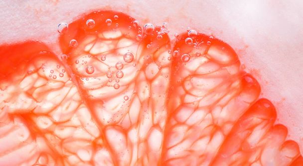 grapefruit close-up macro selective focus fresh fruit healthy food - Фото, изображение