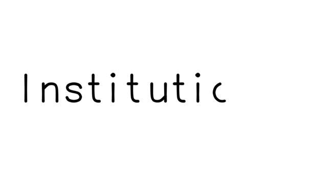 Institutionaalinen käsinkirjoitettu teksti Animaatio eri Sans-Serif fontit ja painot - Materiaali, video