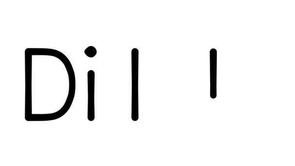 Dildo Handwritten Text Animation in Various Sans-Serif Fonts and Weights - Felvétel, videó