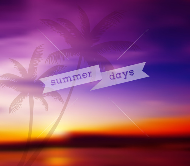 Blurred tropical background - Vector, afbeelding