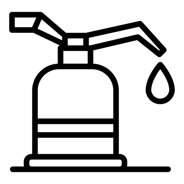 Canola oil icon, outline style - Vector, afbeelding