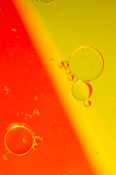 Oil drops on a water surface - Photo, image