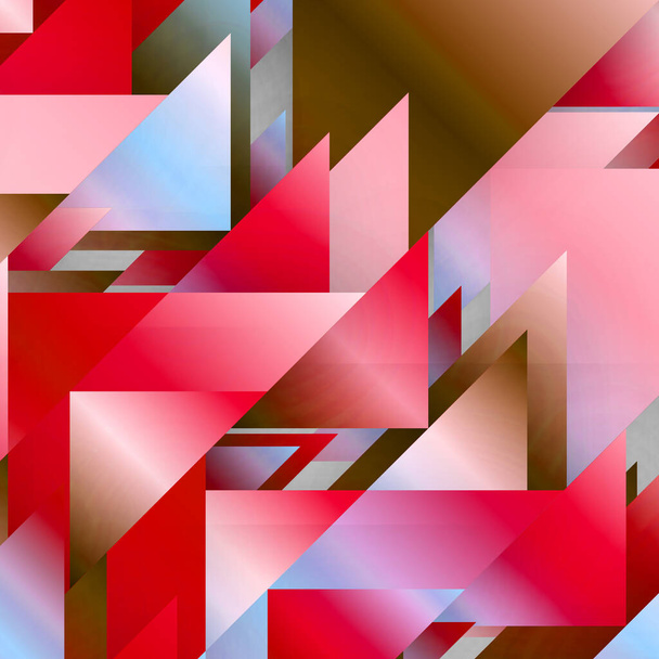 Modern absztrakt geometriai háttér különböző lineáris alakzattal - Fotó, kép