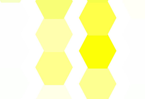 Světle zelená, žlutá vektorová textura s barevnými šestiúhelníky. Rozmazané pozadí s barevnými šestiúhelníky. Design pro plakáty, bannery. - Vektor, obrázek
