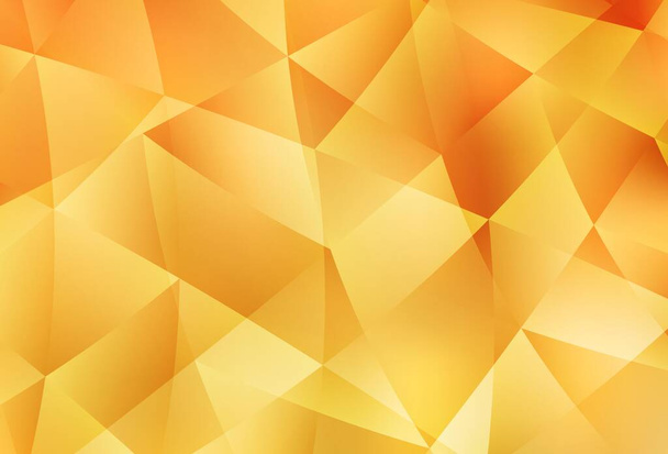 Ελαφρύ κίτρινο διάνυσμα τρίγωνο μωσαϊκό υφή. Δείγμα με πολυγωνικό σχήμα. Μια νέα υφή για την ιστοσελίδα σας. - Διάνυσμα, εικόνα