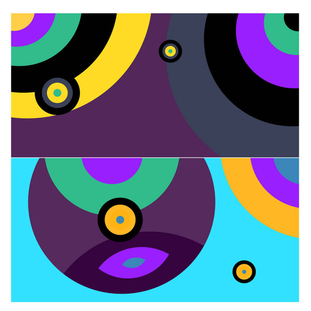 Vector kleurrijk geometrisch en kromme achtergrond patroon voor voeding - Vector, afbeelding