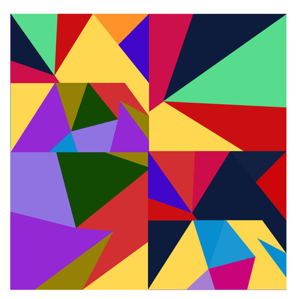 Векторный красочный геометрический и кривой фон для подачи - Вектор,изображение