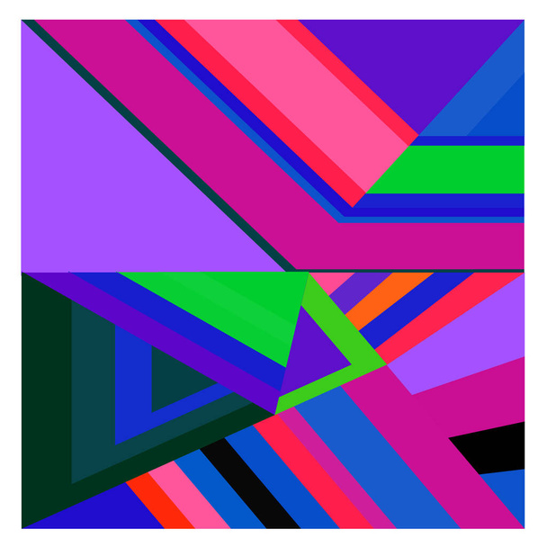 Vektorové barevné geometrické a křivky pozadí vzor pro posuv - Vektor, obrázek