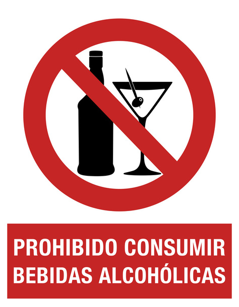 το αλκοόλ απαγορεύεται - Φωτογραφία, εικόνα