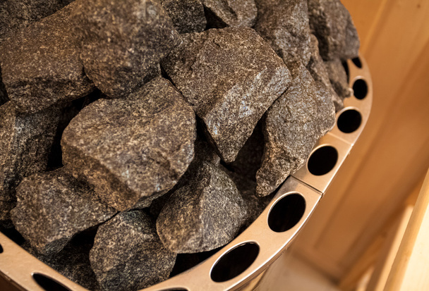 Φωτογραφία της πέτρες γρανίτη σε σάουνα - Φωτογραφία, εικόνα