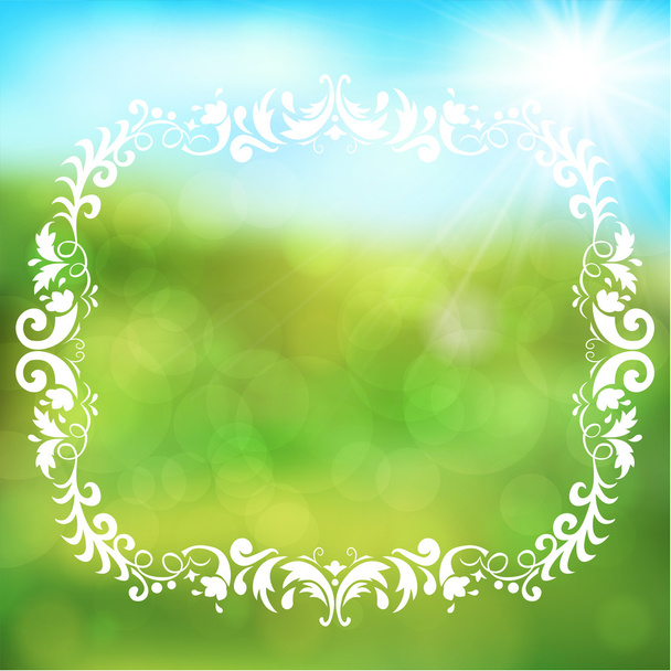 spring background frame - Vector, Image
