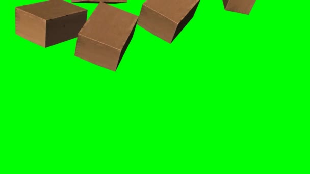 Cajas de cartón caen al suelo
 - Metraje, vídeo