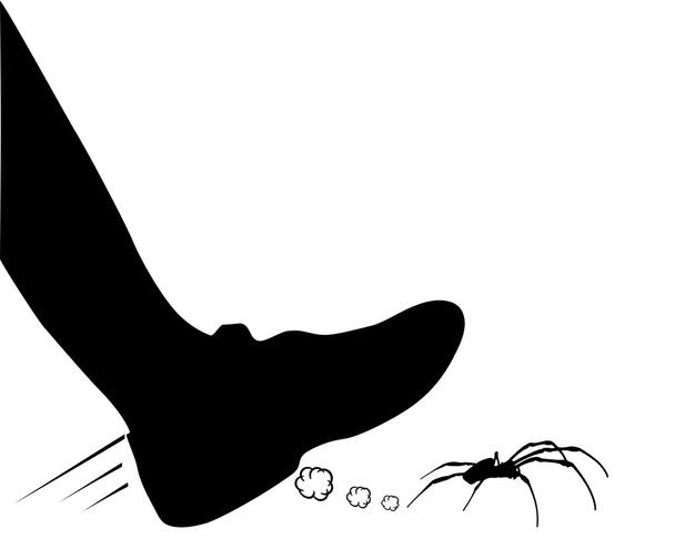 Caça à aranha
 - Vetor, Imagem
