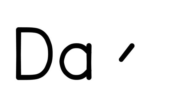 Χειροποίητη κίνηση κειμένου σε διάφορες γραμματοσειρές και βάρη Sans-Serif - Πλάνα, βίντεο