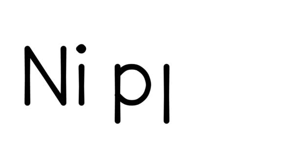 Nipple Handwrite Text Animation in Various Sans-Serifフォントと重み - 映像、動画
