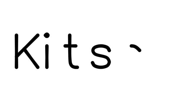 Κιτς Χειρόγραφο Κινούμενο κείμενο σε διάφορες γραμματοσειρές και βάρη Sans-Serif - Πλάνα, βίντεο