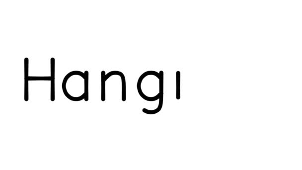 Hangman Handgeschreven Tekst Animatie in Diverse Sans-Serif Fonts en Gewichten - Video