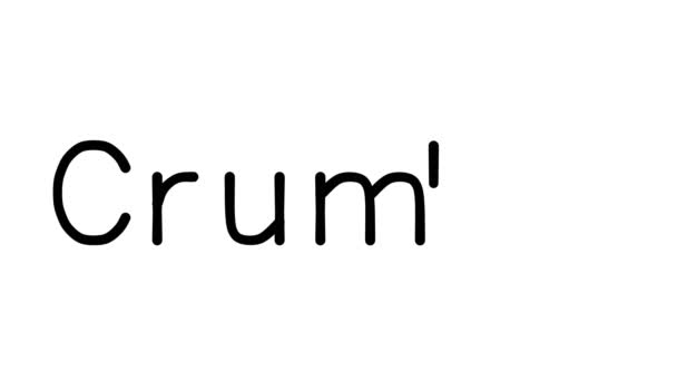 Crumble Ručně psaná animace textu v různých písem a vahách bez serifa - Záběry, video