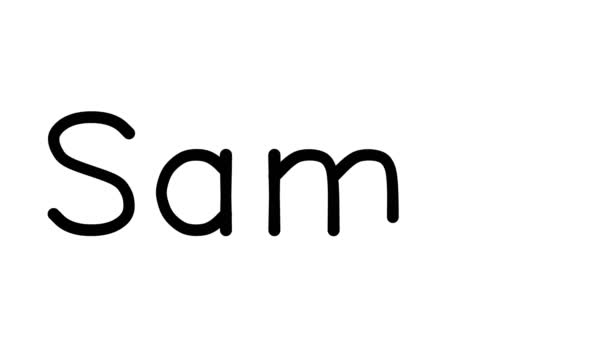 Animazione testuale manoscritta Samba in vari caratteri e pesi Sans-Serif - Filmati, video