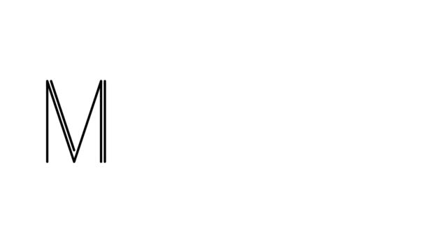 Maam animált kézírás szöveg Serif betűtípusok és súlyok - Felvétel, videó