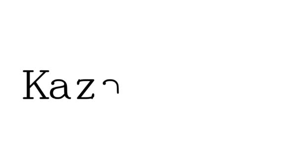 Kazachstan Animated Handwriting Text in Serif Fonts and Weights - Video