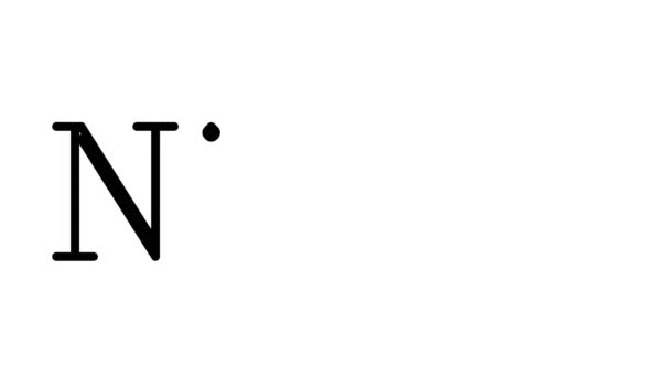 Niche animált kézírás szöveg Serif betűtípusok és súlyok - Felvétel, videó