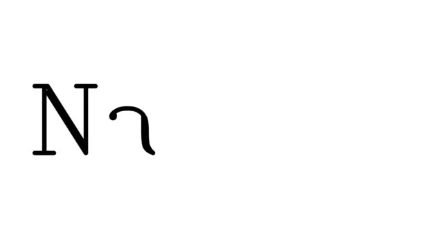 Natale Animated Handwriting Text σε γραμματοσειρές Serif και σταθμά - Πλάνα, βίντεο