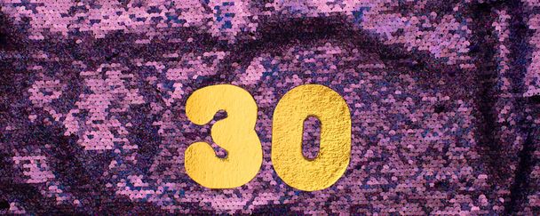 Αριθμοί 30 σε μπλε φόντο - Φωτογραφία, εικόνα
