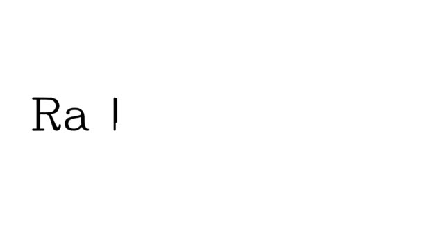 Радіоактивність Анімований почерк тексту в шрифтах і вагах
 - Кадри, відео