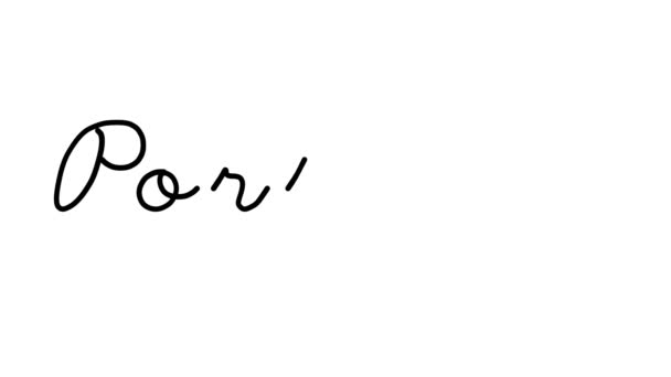 Портуальна декоративна анімація почерку в шести курсивних і готичних шрифтах. - Кадри, відео