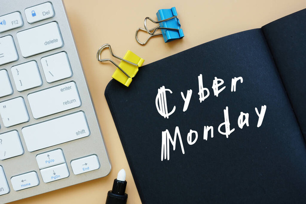 Business concept meaning Cyber Monday with inscription on the page - Foto, immagini