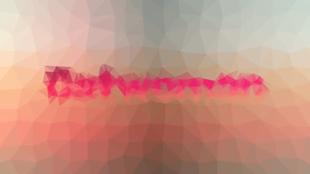 Macskanő halványul furcsa tessellation looping animációs sokszögek - Felvétel, videó