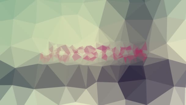 Joystick ξεθωριάζει τεχνολογική tessellated looping κινούμενα τρίγωνα - Πλάνα, βίντεο