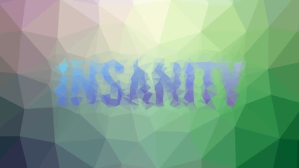 Insanity dissolving interesting tessellated looping pulsing polygons - Footage, Video