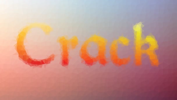 Crack verschijnt vreemd tessellated lussen pulserende polygonen - Video