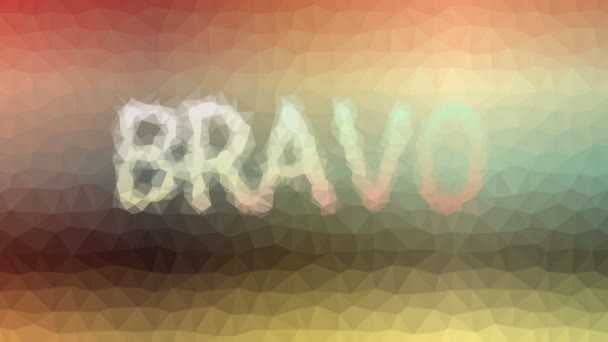 Bravo Appearing Techno Tessellated Looping Pulsing Polygons - Footage, Video