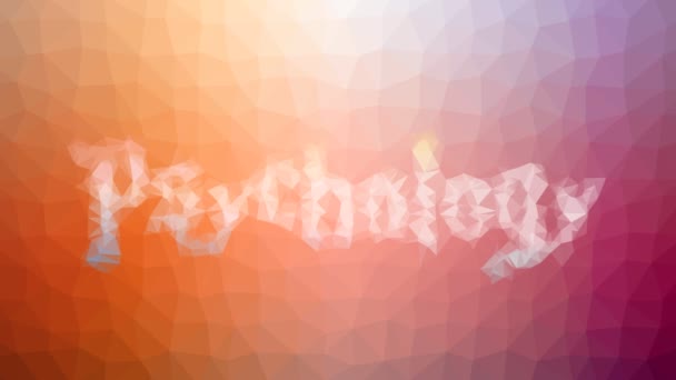 Psychologie rozpuštění techno tessellated smyčka animované trojúhelníky - Záběry, video