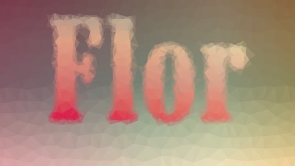 Flor, amely technológiai tessellált hurkos mozgó sokszög formájában jelenik meg - Felvétel, videó