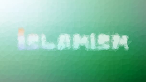 Islamismo Sciogliere Techno Tessellating Looping Poligoni pulsanti - Filmati, video