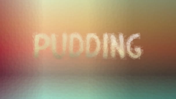 Pudding appearing interesting tessellation looping moving triangles - Footage, Video