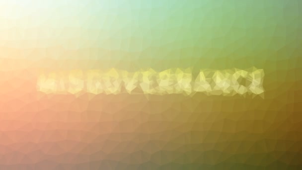 Misgovernance Fade Strange Tessellated Looping Pulserende Polygonen - Video