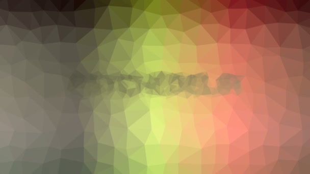 Psychedelia Fade Περίεργο Tessellation Looping Κινούμενα Πολύγωνα - Πλάνα, βίντεο