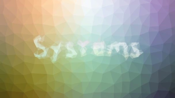 Järjestelmät, joissa esiintyy Techno Tessellated Looping Moving Polygons - Materiaali, video